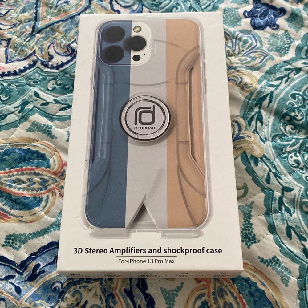 3D stereo amplifiers and shockproof case for iPhone 13 Pro Max